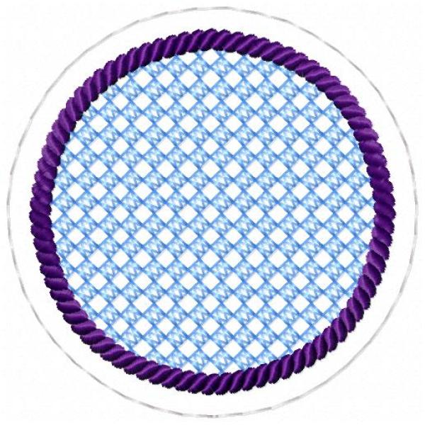 ITH-Stickdatei MugRug Untersetzer Einzeldatei für 10x10 cm